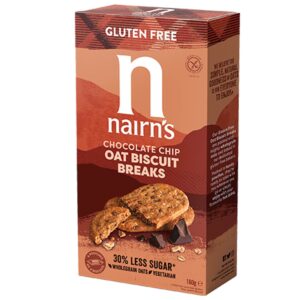 Nairn's Gluten Free Biscuit Breaks (Oats & Chocolate Chip) 160g
