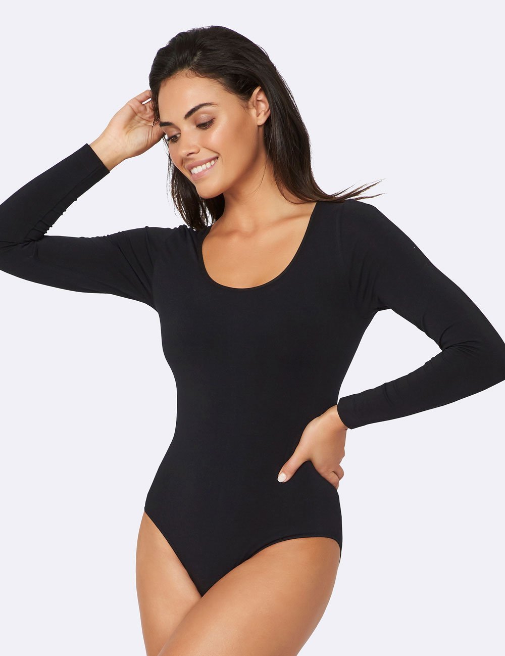 Boody Long Sleeve Bodysuit Black Knysna Health Your Natural Health Provider