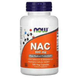Now Foods - NAC Acetyl Cysteine 600g, 100 vegicaps