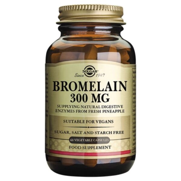 Solgar - Bromelain 300mg 60 Vegicapsules