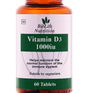 BioLife Nutrition - Vitamin D3 1000iu 60 Tablets