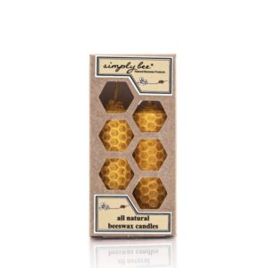 Simply Bee - Short Beeswax Candles (2 pack)