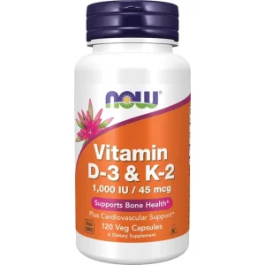 Now - Vitamin D3 & K2 1000iu/45mcg
