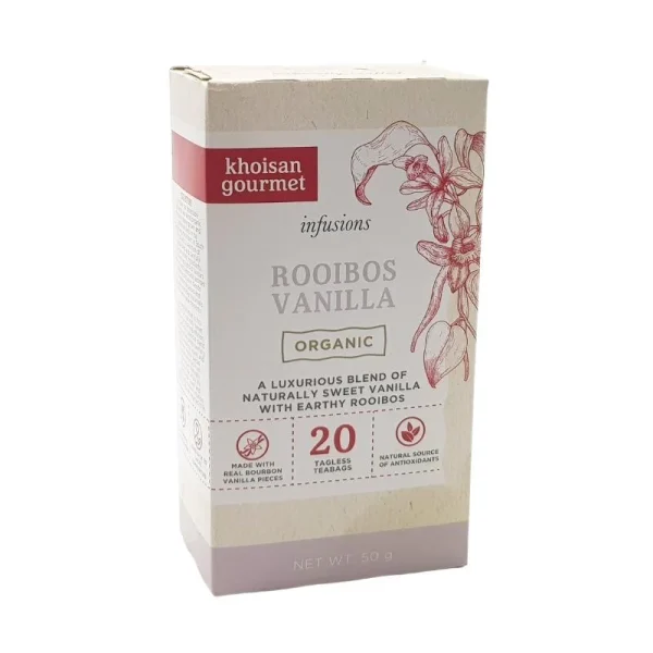 Khoisan Organic R/Bos Vanilla Tea 20 tbags