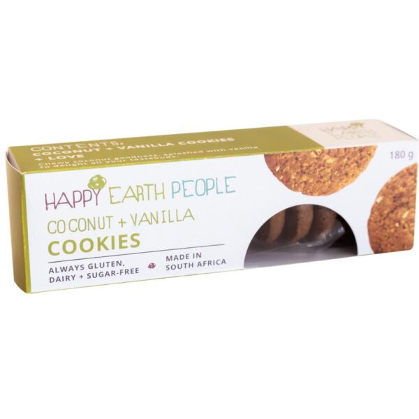 Happy Earth - Coconut & Vanilla Cookies 180g