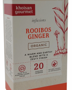 Khoisan Organic Rooibos Ginger Tea 20 tbags