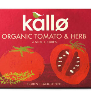 kallo - Organic Tomato & Herb 6 stock cubes 66g