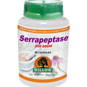 Willow - Serrapeptase 250 000 SU 60 Capsules