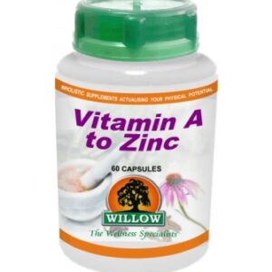 Willow - Vitamin A to Zinc 60 Capsules
