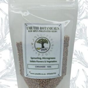 Umuthi Botanicals – Coriander Sprouting Seeds 100g