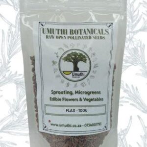 Umuthi Botanicals – Flax (Sprouting/Microgreens) Seeds 100g