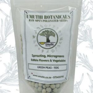 Umuthi Botanicals – Green Peas Sprouting Seeds 150g