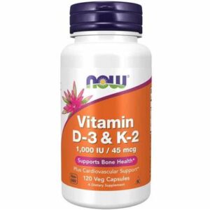 NOW - Vitamin D3 & K2 1000iu/45mcg