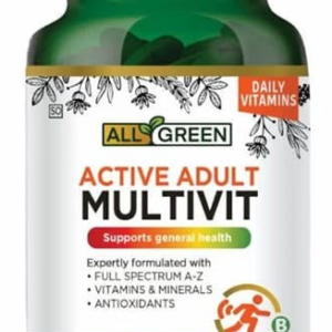 All Green Active Adult MultiVit 30 tabs