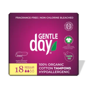 Gentle Day - Organic Cotton Tampons Regular 18's