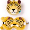 Relaxeazzz Leopard Plush Travel Set - Image 2