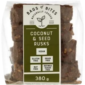 BOB Naturally L Coconut & Seed Rusks GF 380g