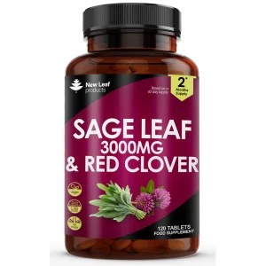 Saga Leaf 3000mg & Red Clover (120 Tablets)