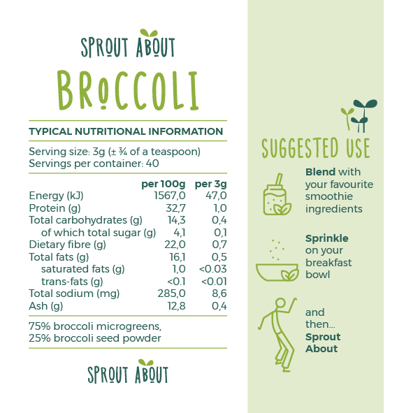 Sprout About - Broccoli powder - 120g - Image 3
