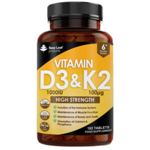 Vitamin D3 & K2 (1000IU) 183 Caps