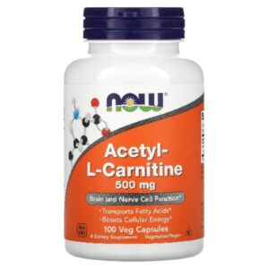 NOW - Acetyl-L-Carnitine 500mg 100 Veg Caps