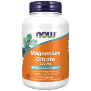 NOW - Magnesium Citrate 200mg 100s Tablets