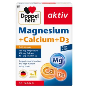 DOPPEL HERZ - Magnesium+Calcium+D3 (30 Tablets)