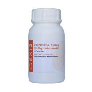 Vitamin B12 500mcg (methlycobalamin) 90Caps